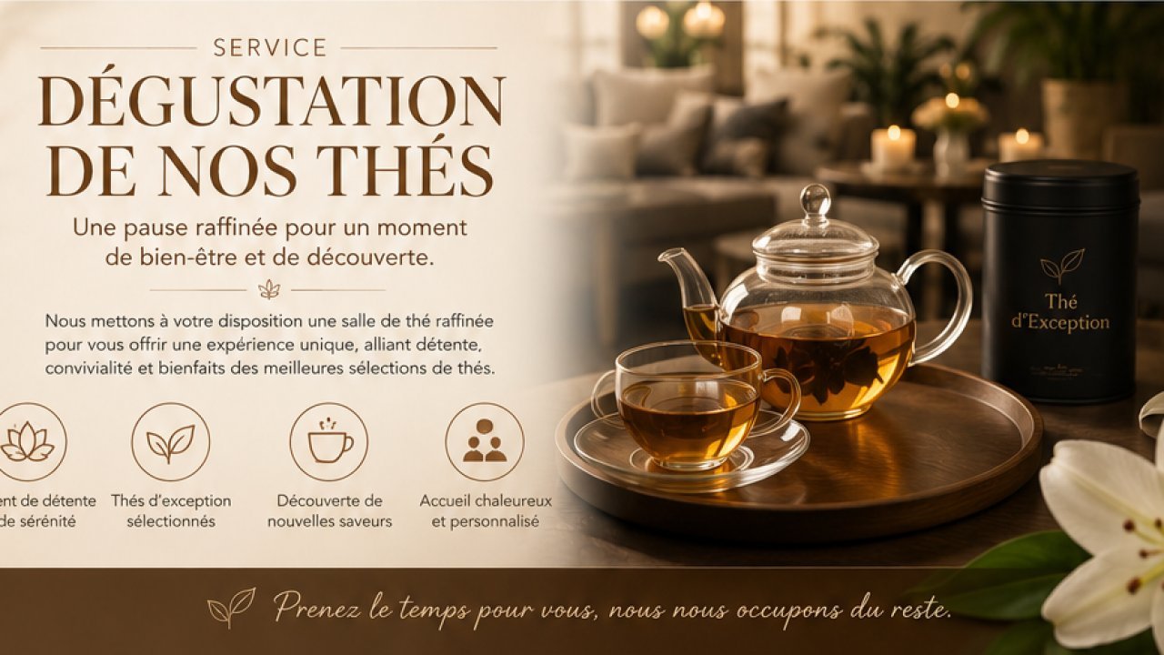 Dégustation de nos thés bien-être